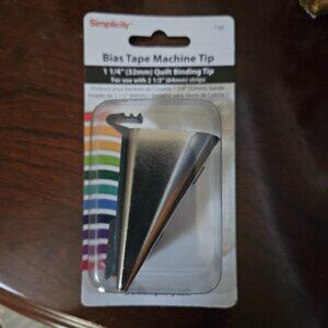 BRAND NEW SIMPLICITY 1 1/8" BIAS TAPE MACHINE TIP QUILT BINDING TIP